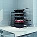 ZESPROKA Kitchen Cabinet Pot and Pan Organizer, Pot Lid Rack, Black