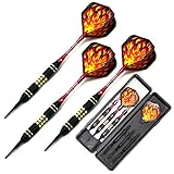 L.e.d Step 18 Grams Brass Barrels Soft Tip Darts Set with Dart Case