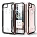 Zizo Shock Series Compatible with iPhone 8 Case Military Grade Drop Tested with Tempered Glass Screen Protector iPhone 7 case Rose Gold