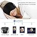 Bluetooth Sleeping Eye Mask Headphones, LC-dolida Wireless Music Bluetooth Sleep Eye Shades Headset Earphone Built-In Speakers Microphone Washable Black