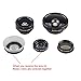 Apexel 5 in 1 Fisheye Lens, 12x Macro Lens, 24x Macro Lens, 0.4X Super Wide Angle Lens,CPL Lens,Clip on Cell Phone Lens Kits for iPhone 7/6s/6/5s Samsung S8/S8 Plus/S7/S6 Most Smartphones