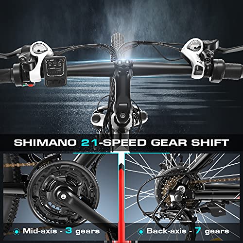 ANCHEER Electric Bike 26 inch 500W Electric Mountain Bike, Adults