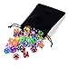 Translucent Polyhedral dice sets d&d of 49 Pieces, DNDND 7 Sets7-Die Polyhedral Dice Sets with Black Drawstring Bag for Dungeons Dragons Pathfinder D&D RPG MTG (D4, D6, D8, D10, D12, D20 and D%)