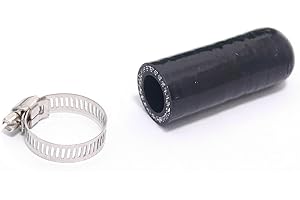 Zevaroy ID 3/8" (9.5mm) Hose Cap End Plug for Turbo Bypass Throttle Body Water Port Heater Coolant Heater Vacuum 3-Ply High Temperature Reinforced Silicone