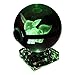 Pokemon Crystal Poke Ball Night Light with Crystal Base and Soft Cleaning Cloth (Eevee)