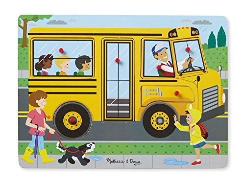 Melissa & Doug The Wheels On The Bus Sound Puzzle (6 Piece)