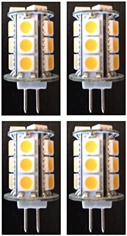 Pinnacle Lights Set of 4 - LED G4-3 Watt 50,000 Hour 2700k Warm White Light Landscape Bulb