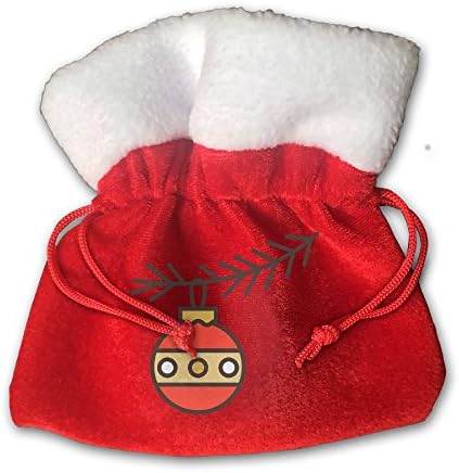 Bauble Santa Clause Christmas Gift Bags Drawstring Bag Candy Bag For Children Holiday Wrapping Goodie Bags Party Favors