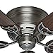 Hunter Fan 52 inch Low Profile Ceiling Fan in Antique Pewter, 5 Blade (Renewed)