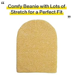KBW-10 YEL Comfortable Soft Slouchy Beanie