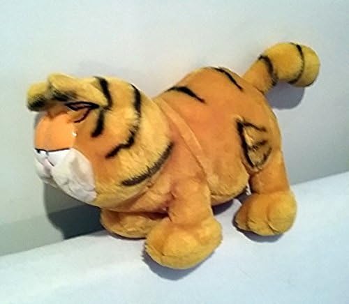 Garfield the Cat Wearing Garfield Slippers Blue PJ's 13" Plush