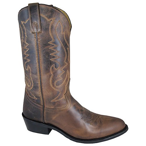Smoky Mountain Men's Denver Cowboy Boot Round Toe Brown 12 D(M) US