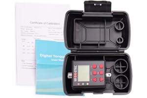 Rofawee Digital Torque Meter Digital Backlight Display Wrench Torque Tester Two Working Modes Adjustable F Units able with Bu