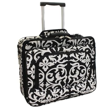 Amazon.com: Ladies Damask Rolling Computer Laptop Bag Brief Case ... Amazon.com: Ladies Damask Rolling Computer Laptop Bag Brief Case ...