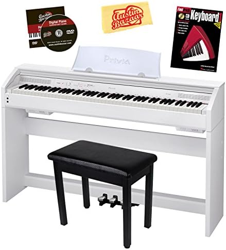 Casio Privia PX-760 88-Key Digital Piano Pro Bundle - White
