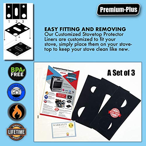 Samsung Stove Protector Liners - Stove Top Protector for Samsung Gas ranges - Customized - Easy Cleaning Stove Liners NX58M6630SS/AA - Thumbnail 4