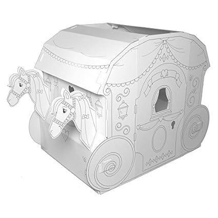 My Very Own House Coloring Playhouse Princess Carriage Amazon In