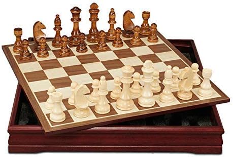 Amazon Com Haot International Chess Pattern Chess Pieces Wood Coffee Table Professional Chess Board Family Game Chess Set Traditional Game Home Kitchen