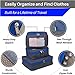 Tripley Compression Packing Cubes with Space-Saving Double Zipper, Set of 3 Durable Compression Cubes (Grey / White)