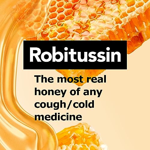 ROBITUSSIN MAXIMUM STRENGTH HONEY COUGH PLUS CHEST CONGESTION DM, COUGH MEDICINE FOR COUGH AND CHEST CONGESTION RELIEF MADE WITH REAL HONEY FOR FLAVOR – 8 FL OZ X 2