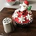 4 PCS Christmas Pastry Icing Piping Nozzles,Special Stainless Steel Russian Piping Tips Set,Cake Decorating Tools(1 Christmas Tree,2 Snowflake,1 Leaf)