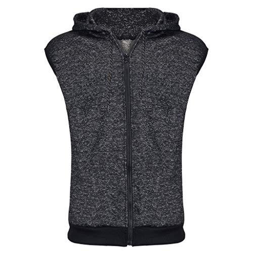 image for Sumen Men Sumen Summer Clothing Men's Gym Fitness Mesh Hoodie Sleevele