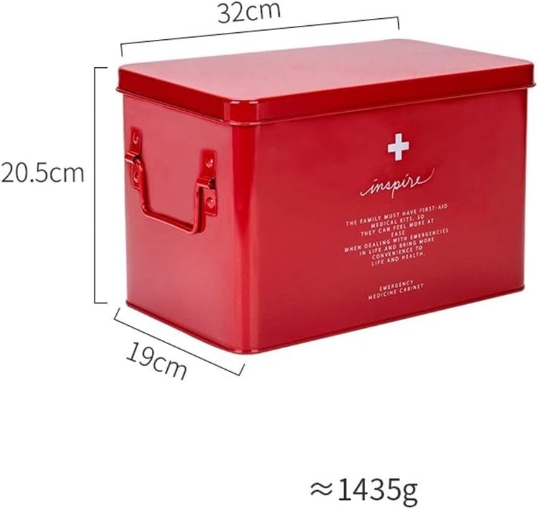 Huoqilin Home Medicine Cabinet Storage Box Finishing Kit Small Tin Box Portable Home Medical First Aid Kit Color Red Size Xl Amazon Ca Home Kitchen