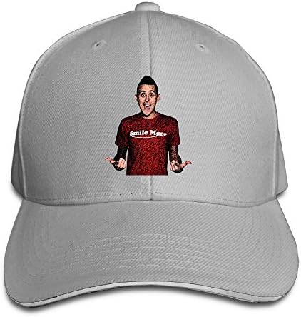 NOnoMen Roman Atwood Youtuber Adjustable Sandwich Peaked Baseball Hat For Unisex Ash