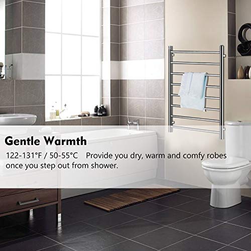 Homeleader Stainless Steel Towel Warmer, 8 Bars Heated Towel Rack and