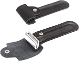 vepoty Leather Razor Case Portable Protective Shaving Travel Pouch for Men view 2