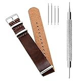 CIVO Synthetic Leather NATO Zulu Military Swiss G10 Watch Band Strap 18mm 20mm 22mm with Stainless Steel Buckle