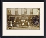 Framed-Artwork-of-Welsh-Cabinet-Makers-with-prams