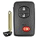 QualityKeylessPlus Aftermarket Replacement Toyota Prox Smart Key Remote for 2009-2012 Toyota Rav4 and 2011 Toyota Prius Keyless Entry FCC ID: HYQ14AAB E-Board with Keytag Return