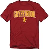 Hogwarts Houses Arched with Icon Unisex Adult T Shirt Collection