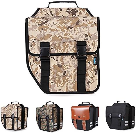 Bicycle package, Bike Racks bag bicycle rear frame bag, Bicycle Bike Rear Seat Trunk Bag,Bicycle bilateral lump package for women men children Convenient for your outdoor sports and travel (Desert)