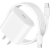 20W USB C Fast Charger for iPad Pro 13/12.9/11 inch, iPad A16/10th Generation, iPad Air 11/13 inch/5th/4th, iPad mini 6th/7th, iPad Charger Fast Charging Block with 6.6ft USB C to C Charger Cable