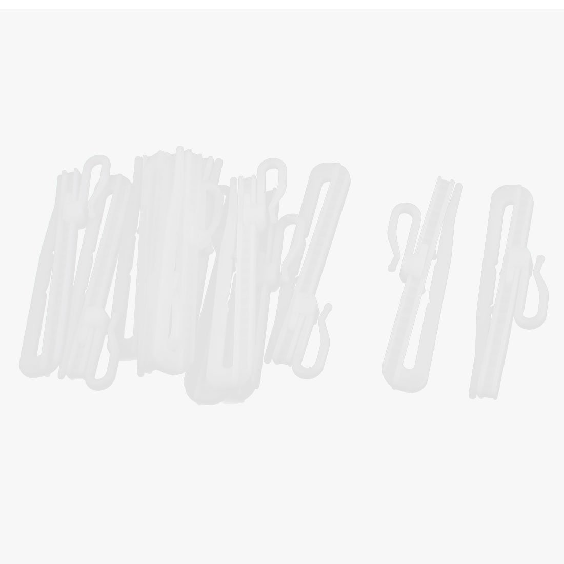 sourcing map Window Curtain 85mm Adjustable Depth Pinch Pleated Tape Hook for Window Curtain, Door Curtain and Shower Curtain 12pcs