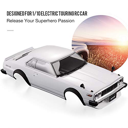 Goolsky Killerbody Car Shell 48700 1977 Skyline Hardtop 2000 GT-ES Finished Body Shell for 1/10 Electric Touring RC Racing Car DIY