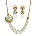 Dancing Girl Women's Traditional Glowing Bridal India Necklace Kundan Set O135Mg Multi-Colour