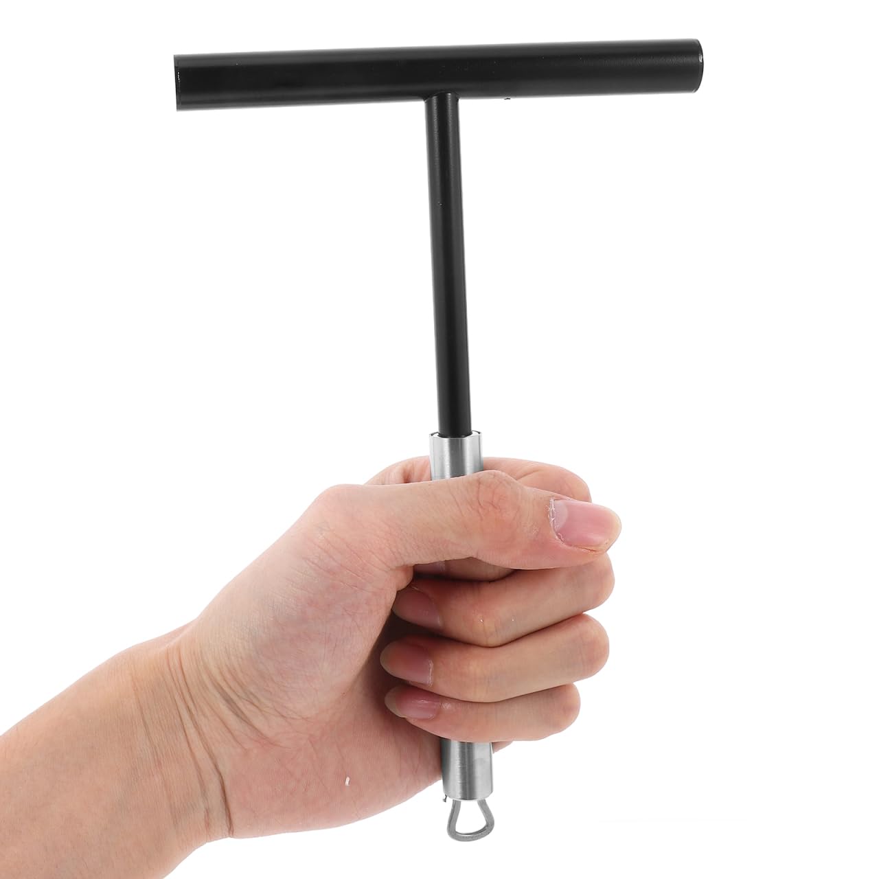 Luxshiny Pancake Spreader 7.87In T-Shaped Crepe Scraper for Even Distribution Stainless Steel Kitchen Gadget for Homemade Pancakes and Crepes with Hanging Hole