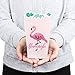 Big Dot of Happiness Pink Flamingo - Party Like a Pineapple Tropical Summer Favor Popcorn Treat Boxes Set 12