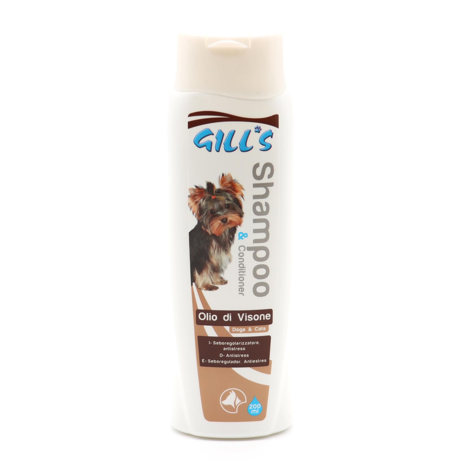 Croci Gill's - Detangling Shampoo with Mink Oil for dogs, moisturizes the coat and makes it smooth and soft, 200ml