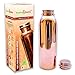 PARTH IMPEX Copper Water Bottle Leak Proof Joint Free Ayurvedic 100% Pure Copper Vessel Pitcher for Drinking Water Ayurveda Health Benefits (950 ml/32oz)