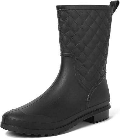heeled rain boots