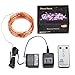 Fairy Lights, DecorNova 120 LED 39.4 Feet Copper Wire Firefly String Lights with 3V Adapter and Remote for Holiday Parties Bedroom Wedding Christmas Decorations, Multi-Color