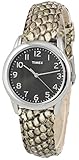 Timex Women's TWH2Z8510 Black/White Python Patterned Leather Strap Watch