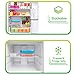 Krama Fresh - Bento Lunch Box Kids 34 Oz, 3 and 4 Compartment, Lunchbox Containers for Boys, Girls, Adults, Teens, Leak-proof Food Storage, Microwave Dishwasher Safe, BPA Free, Set of 2 Pink Blue