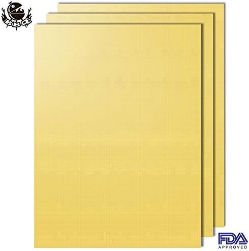Daily Grill Mats FDA Approved PFOA Free Erasable Clean Non-stick Reusable Roasting Baking Mats Right Size Fits Most Multi-purpose Barbecue Pads for All Grills and Cooking Outdoor Gold Pack of 3