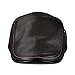LETHMIK Unique Flat Cap Hunting Cowhide Leather Driver Ivy Cap Newsboy Hat Black-M