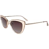 FAA'N Retro Big Frame Cat Eye Polarized Sunglasses Women with Spring Hinge